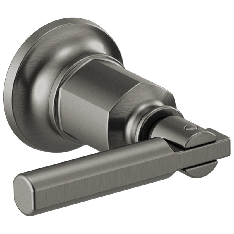 Invari Two-Handle Wall Mount Tub Filler, Luxe Steel, Lever