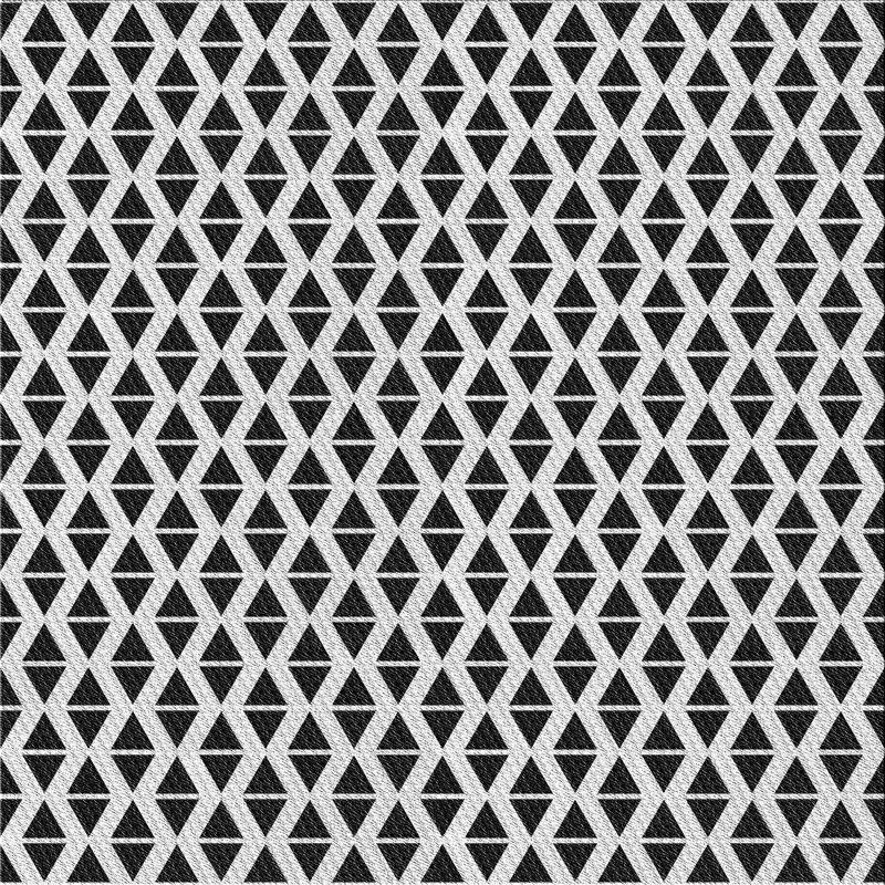 Tapis décoratif géométrique Ryans, Carré 6 pi