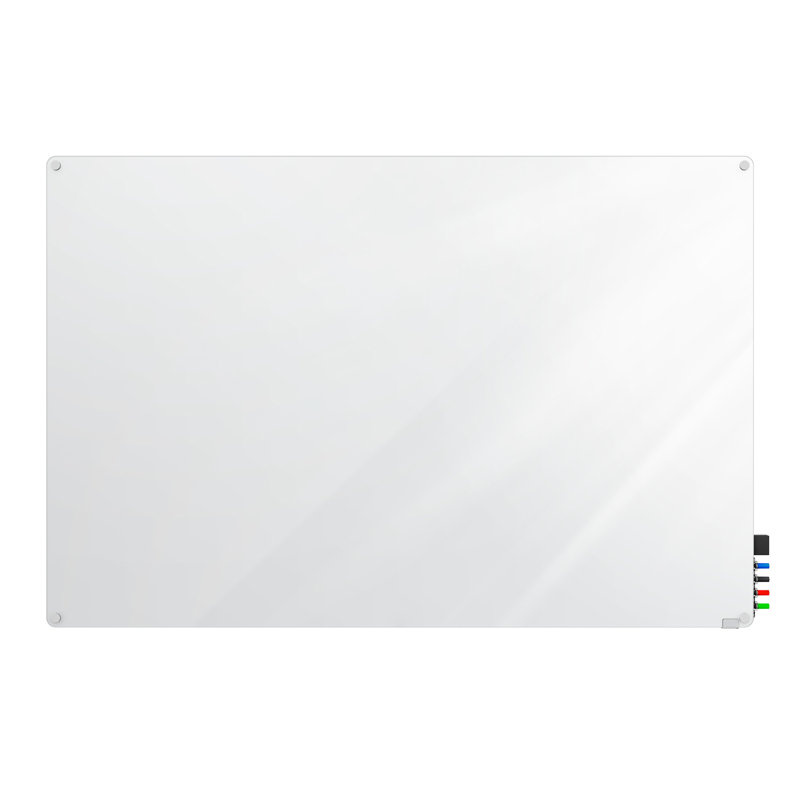Panneau de verre magnétique mural Harmony, Blanc, 36 po x 48 po
