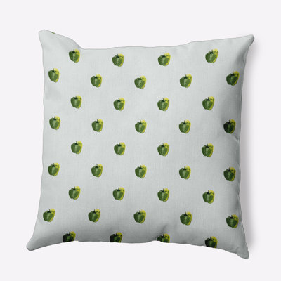 Floral Outdoor Reversible Throw Pillow