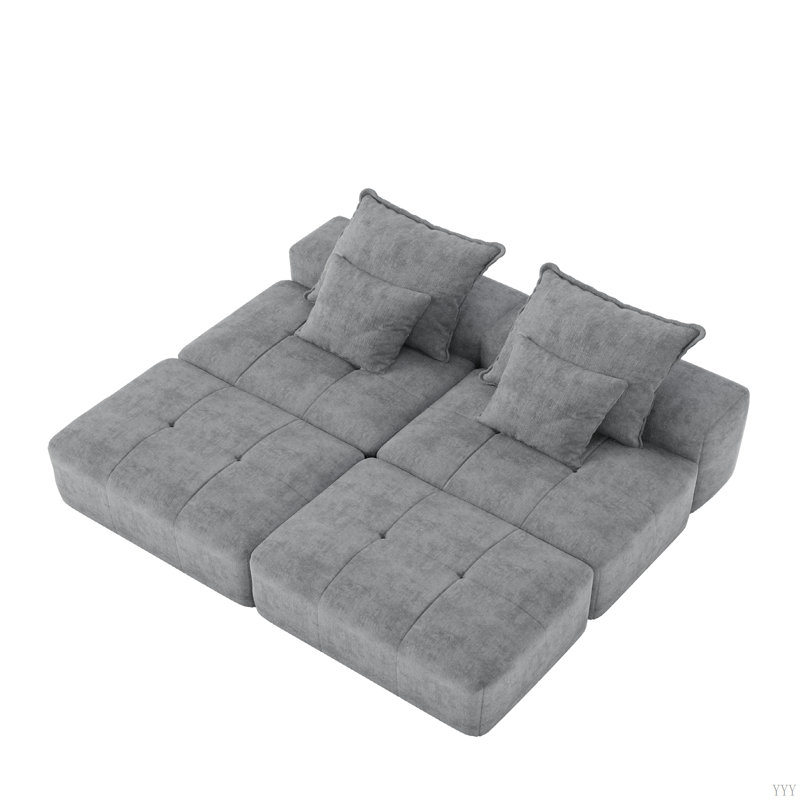 Canapé modulaire Boneless, Gris