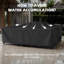 Housse de mobilier de patio, housse de mobilier d'extérieur robuste toutes saisons, housse de salle à manger de patio, noir