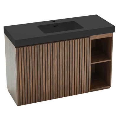 48" Single Bathroom Vanity with Solid Surface Top
