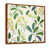 Toile avec cadre flottant brun