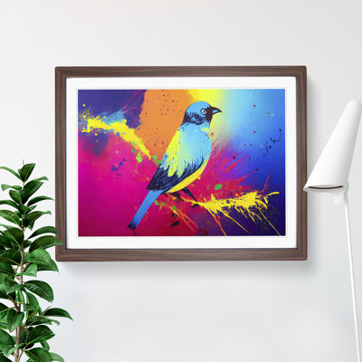 Bird Splash Vol.5 Abstract - Framed Print