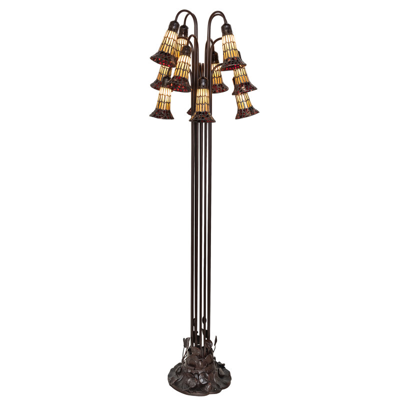 Bueche Tree Floor Lamp, Red/Amber