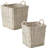 2 Piece Wicker Basket Set
