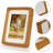 Wood Picture Frame with Mat, Desk or Wall Display Mid Century Rounded Edge Picture Frames-538623731-538623621