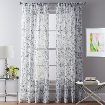 Santa Barbara Voile Sheer Curtain Single Panel