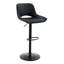 Ensemble de 2 tabourets de bar réglables Modern Modern, matériau en polyuréthane noir, avec repose-pieds, peut supporter jusqu'à 250 lb, convient aux bars à la maison et aux îlots de cuisine.-1339297315