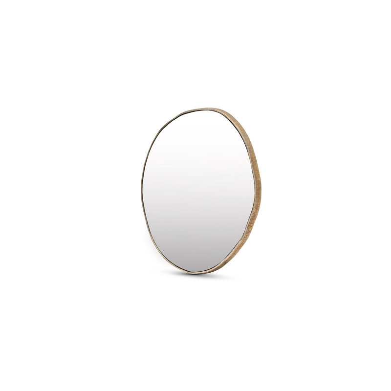 Miroir mural rond en métal, 35 po x 35 po