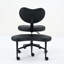 Fauteuil de méditation moderne plus avec pattes croisées, roues et tabouret réglable