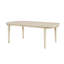 1 table de salle à manger en chêne clair de 96 pouces avec rallonge séparée et meubles en bois de qualité durable