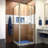 DreamLine Flex Semi-Frameless Pivot Shower Enclosure-131205638-131205639