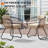 8 - Person Metal Patio Dining Set With Removable Cushions And Umbrella Hole-983871354