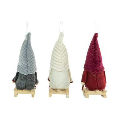 Sledding Gnomes Plush Christmas Figures