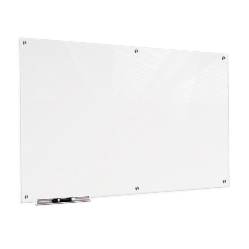 Panneau de verre mural Boissonneau, Blanc, 48" x 72"