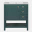 Meuble-lavabo simple 30 po avec plateau en céramique Abiah-347178608