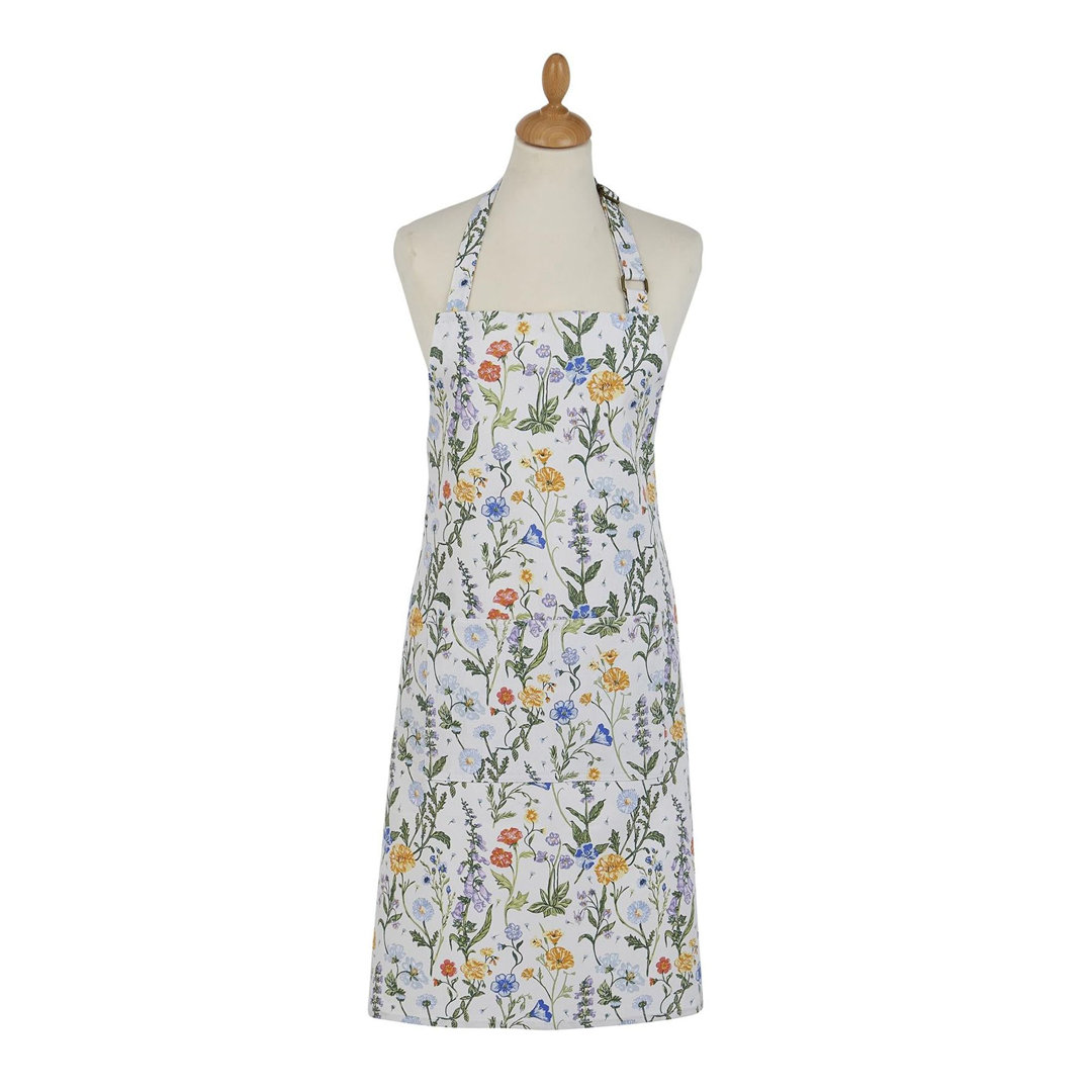 Cottage Garden Floral Cotton Bib Apron