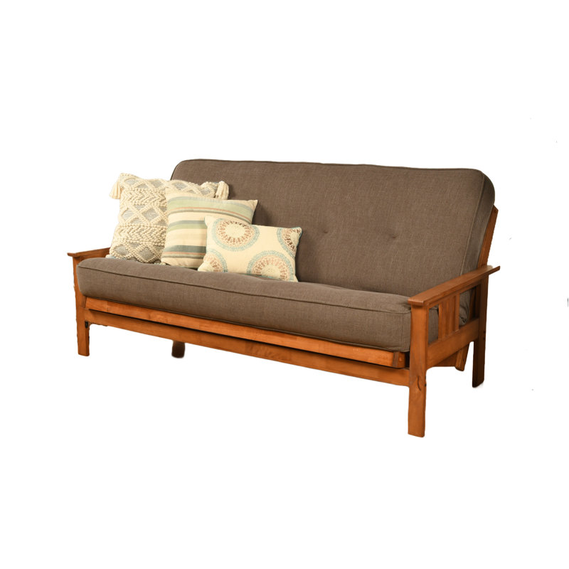 Lakel Futon Mattress, Frame Not Included, Linen Cocoa, Full, Innerspring