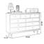 Armoire d'appoint en noyer massif