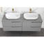 24 po Lavabo de salle de bain rectangulaire blanc - Matériau d'installation au-dessus du comptoir pour décolorer les surfaces lisses, impact et finition délicate-1843055592