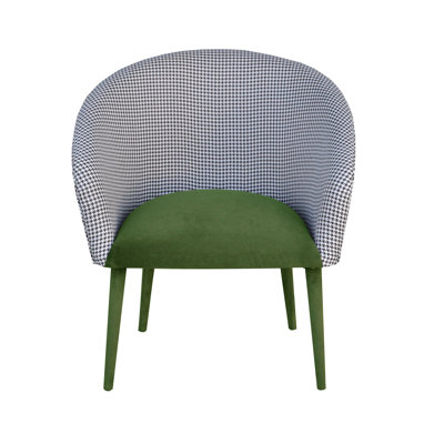 Plum Upholstered Barrel Chair