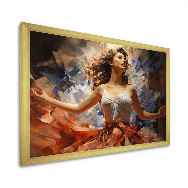 «Fashion 1940S Victorys Portrait I» - Impression, Cadre doré simple, H 34 po x l 44 po x P 1,5 po