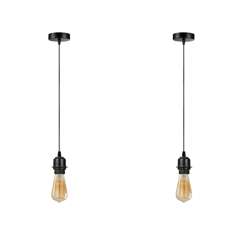 Bastow 2 - Light Single Pendant, Yes, Black