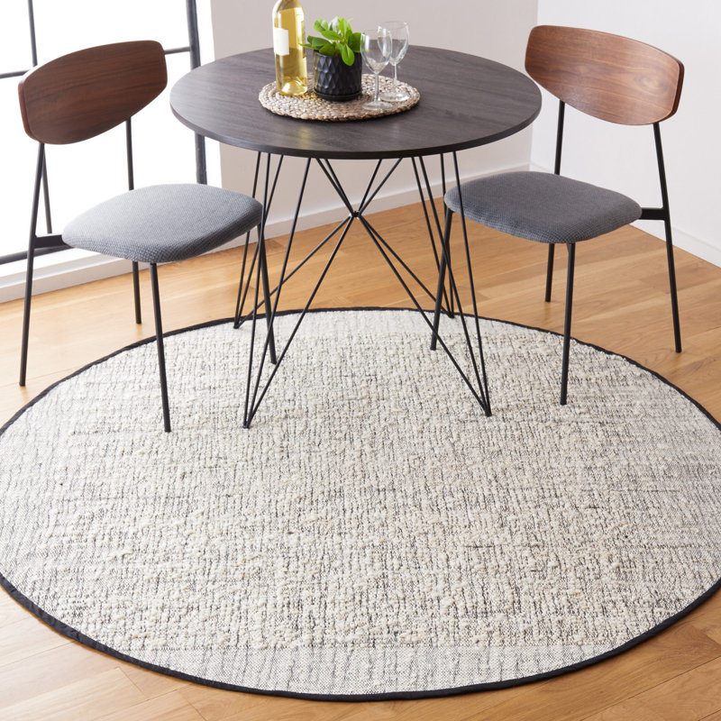 Natura Flat Weave Cotton Rug, Round 6'