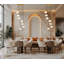 Lustre moderne doré 7 lumières-123223070