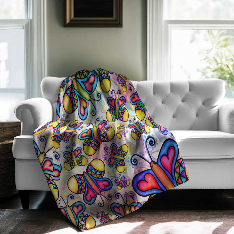 Machine Woven Throw Blanket, 50" W x 60" L