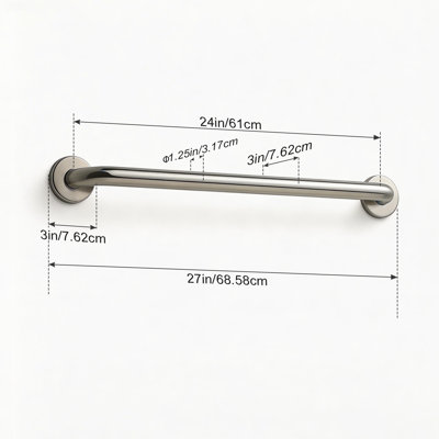 24in Bathroom Grab Bar
