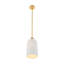 Luminaire suspendu en laiton 1 lumière Isla Blanca