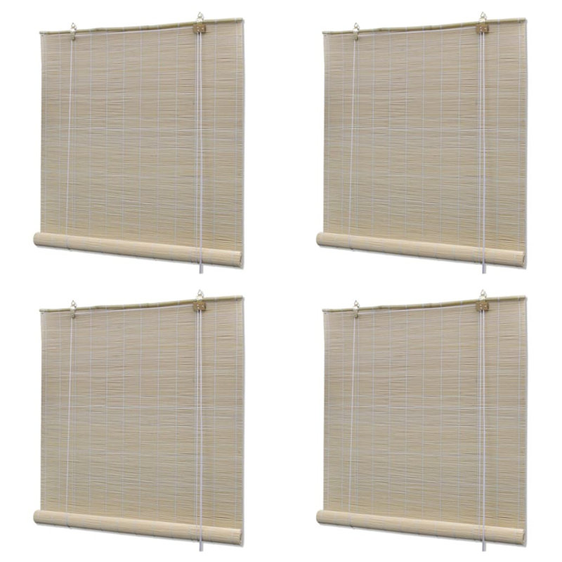 Semi Sheer Bamboo Roll-Up Blind