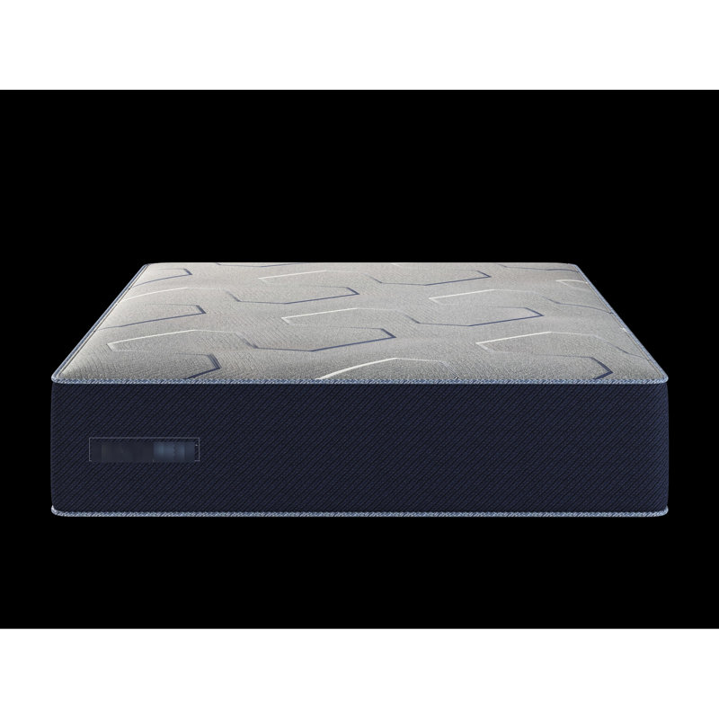 Matelas bleu marine avec rembourrage en mousse et acier - Support de confort supérieur