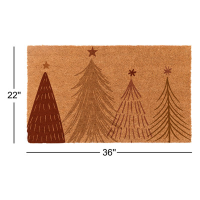 Glendean Non-Slip Christmas Outdoor Doormat