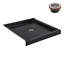 Base de douche en acrylique noir lustré avec drain central 36 "x 36" Streamline avec drain central Streamline NT-2141-36BL-CR
