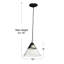 Luminaire suspendu conique à 1 lumière avec détails en verre Cvetank-831229255