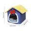 Lit chaud semi-fermé pour petits animaux 16,5 x 15,7 x 12,5 po Cat, jaune-131215195-131215197