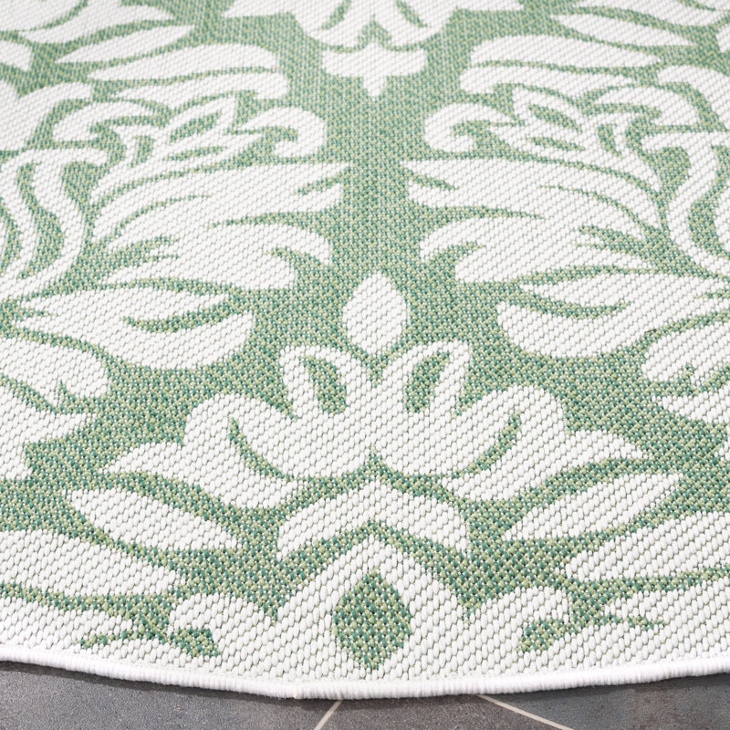 Tapis d'intérieur / extérieur Nalaiya Performance, Rond 6 pi 7 po