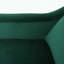 Fauteuil club en velours - vert