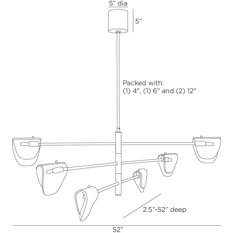 Hockless 6 - Light Chandelier