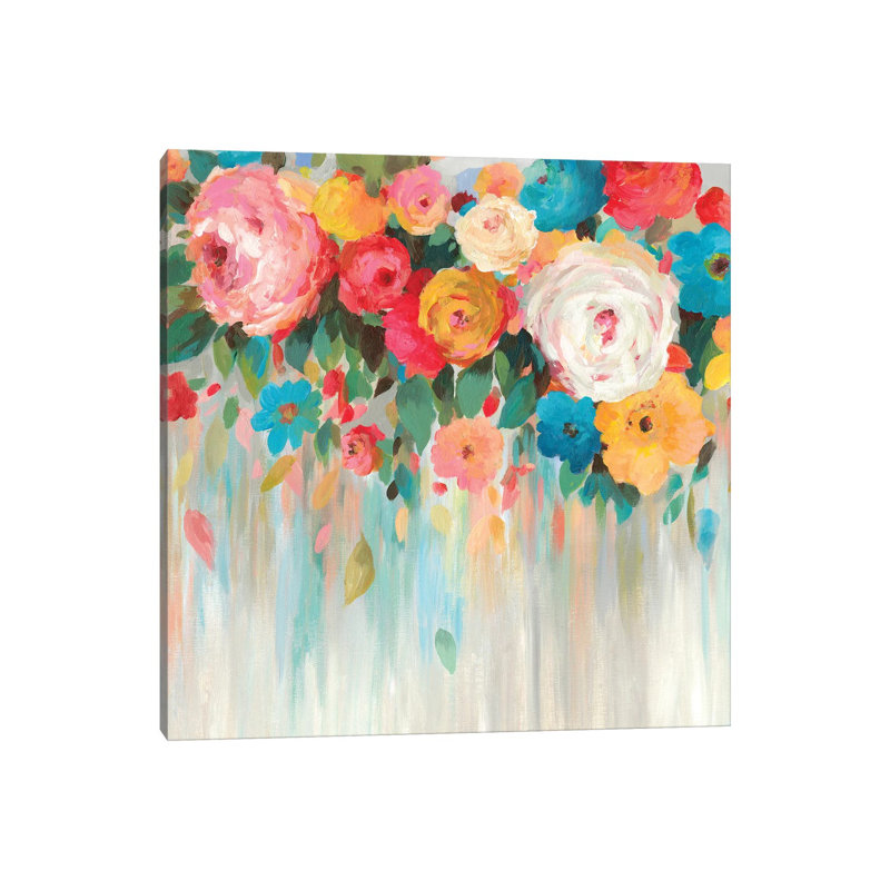 Trickling by Asia Jensen - Wrapped Canvas Painting