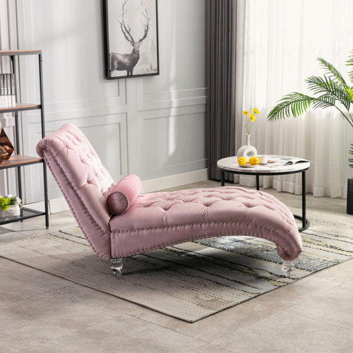 Pink Chaise Lounge Chairs You'll Love | Wayfair