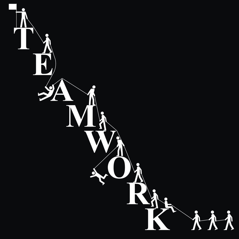 Abygayle " Teamwork Theme " by Baz777, 12" H x 12" W  