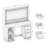 Lala Elegant 4-Drawer and 2-Niche Makeup Vanity Desk with Ample Storage and Mirror