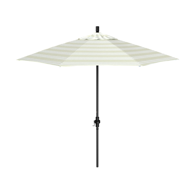 Parasol de marché 9 pi Santana Praneeth, Noir, noir, noir, noir, Welfleet Basil Outdura®