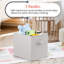 Ensemble de bacs en carton pliables en tissu-98182478-52719260