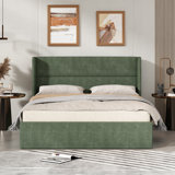 Gaillarde Hydraulic Lift Up Storage Upholstered Platform Bed